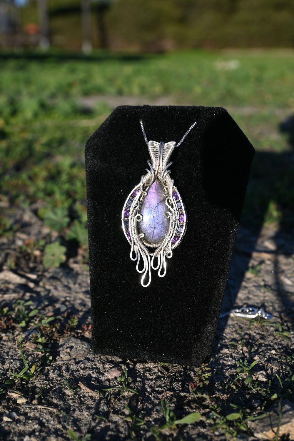 Dripping Wire Wrap Pendant